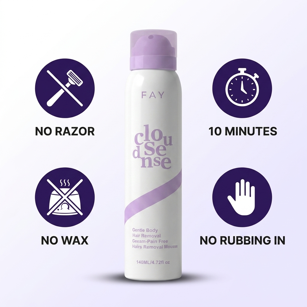 FAY - Smooth Skin in 10 Minutes, Pain-Free Mousse