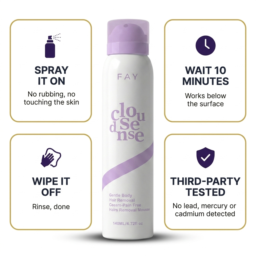 FAY - Smooth Skin in 10 Minutes, Pain-Free Mousse