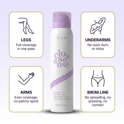 FAY - Silky Smooth Skin in 10 Minutes, Pain-Free Mousse