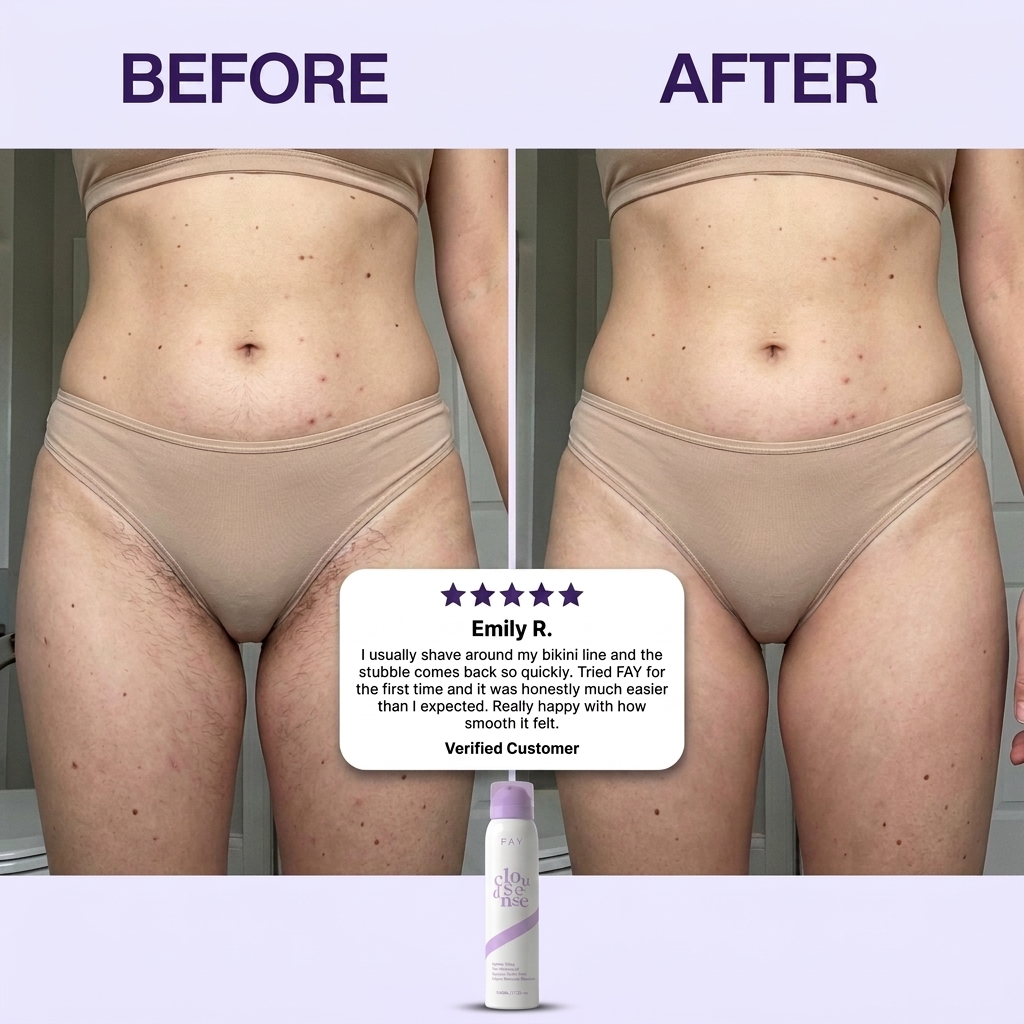 FAY - Silky Smooth Skin in 10 Minutes, Pain-Free Mousse